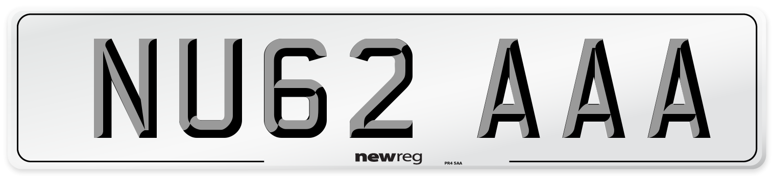 NU62 AAA Number Plate from New Reg